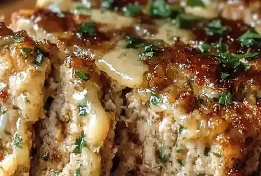 Juicy Garlic Parmesan Chicken Meatloaf: Comfort Food Delight