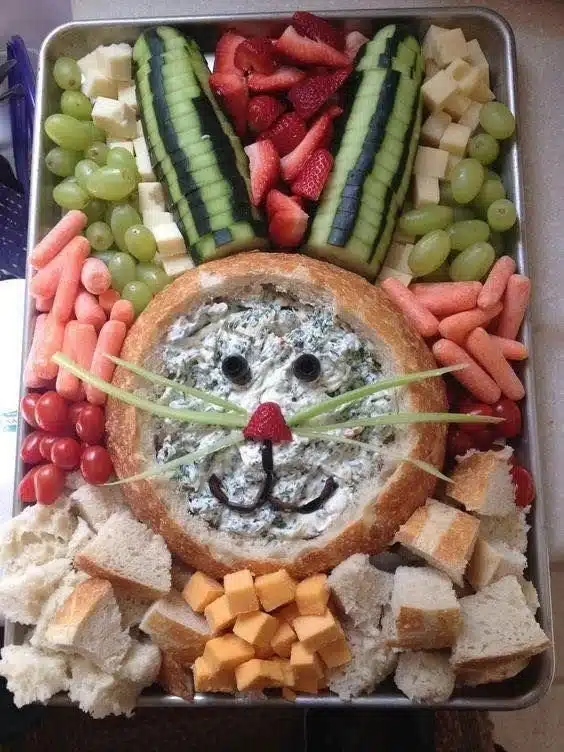 Bunny veggie plate